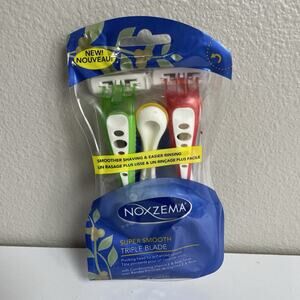 Noxzema SUPER SMOOTH Triple Blade Pivot Shavers Razors! 4 Shavers! NEW!